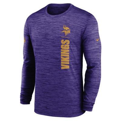 Minnesota Vikings Sideline Velocity Men's Nike Dri-FIT NFL Long-Sleeve T-Shirt Product Image