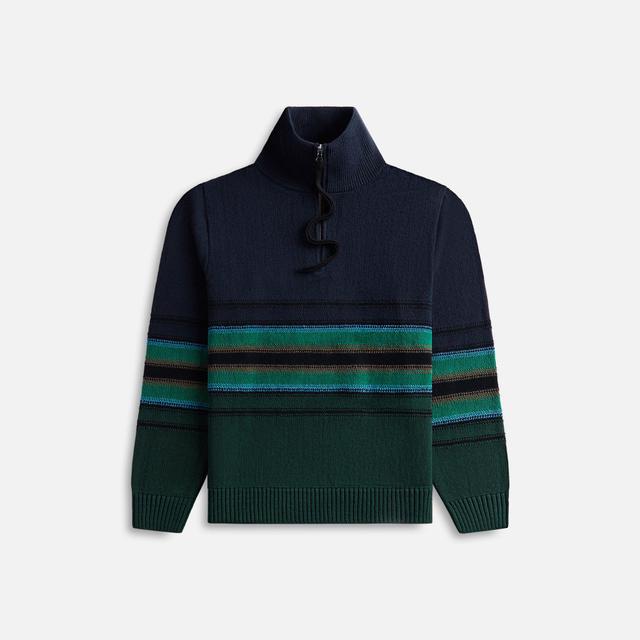 Craig Green Tape Knit Polo - Navy Green / Multi Male Product Image