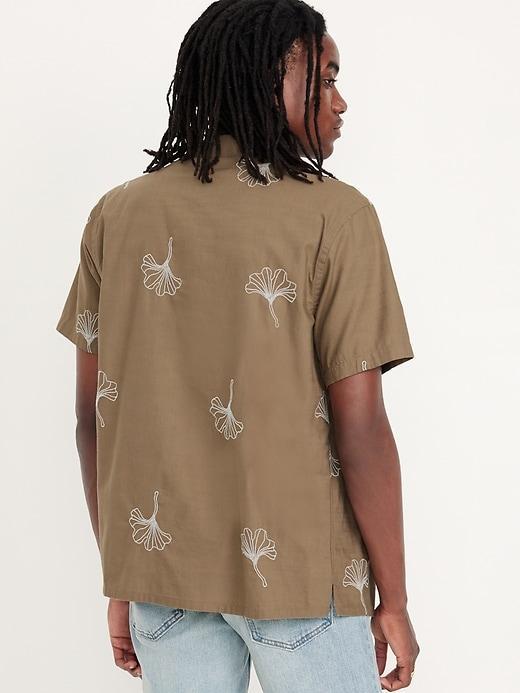 Short-Sleeve Floral Camp Shirt Product Image