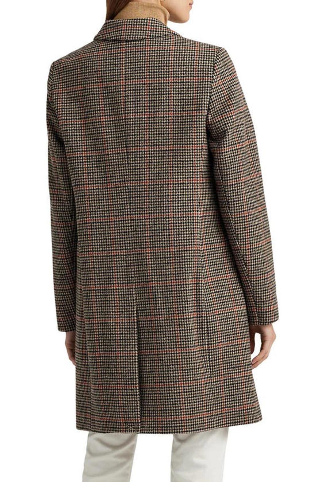 LAUREN RALPH LAUREN Reefer Wool Blend Coat In Heritage Plaid Product Image