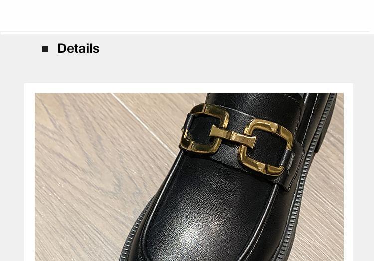 Platform Buckled Loafers Product Image