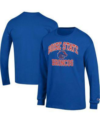 Mens Champion Royal Boise State Broncos High Motor Long Sleeve T-shirt Product Image