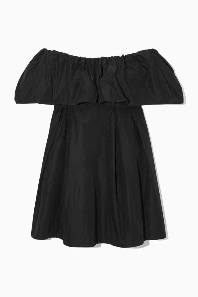 VOLUMINOUS OFF-THE-SHOULDER MINI DRESS Product Image