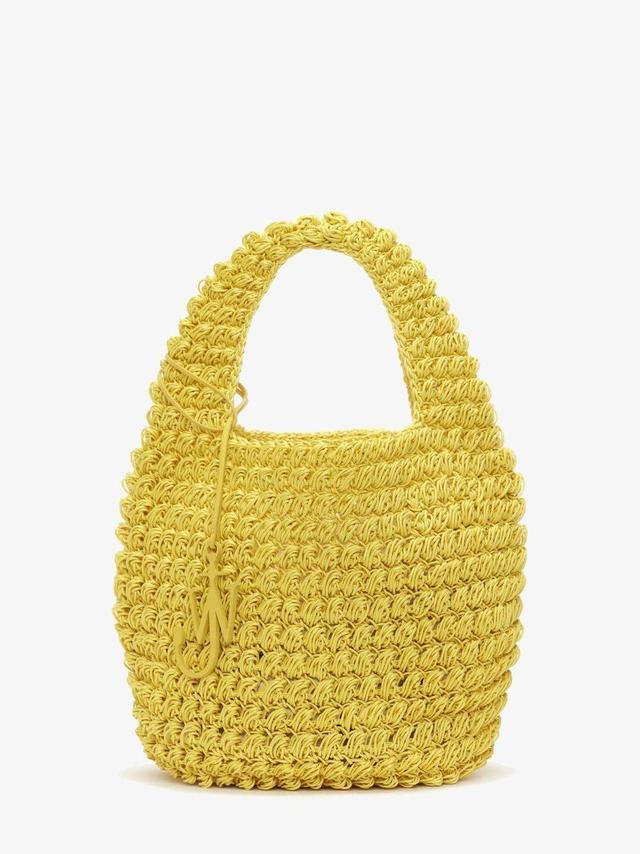 LARGE POPCORN BASKET - TOTE BAG in yellow | JW Anderson US  Product Image