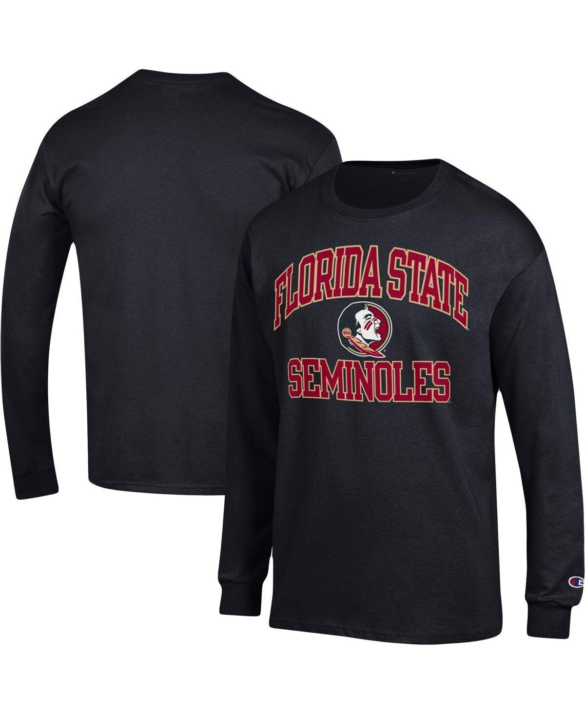 Mens Champion Black Florida State Seminoles High Motor Long Sleeve T-Shirt Product Image