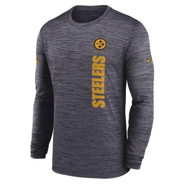 Pittsburgh Steelers Sideline Velocity Nike Mens Dri-FIT NFL Long-Sleeve T-Shirt Product Image