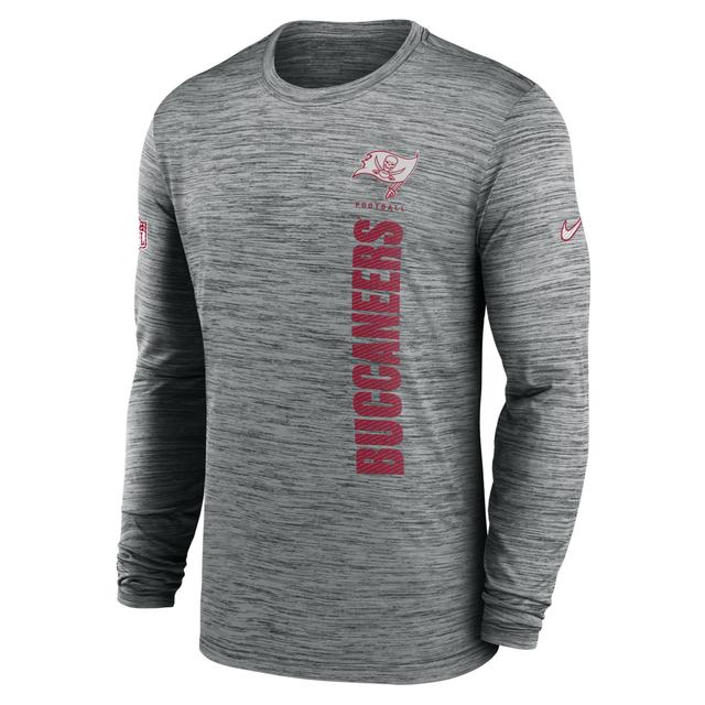 Mens Nike Gray Denver Broncos Sideline Team Velocity Performance Long Sleeve T-Shirt Grey Product Image