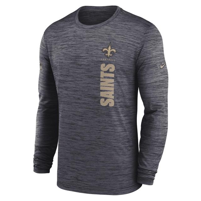 New Orleans Saints Sideline Velocity Nike Mens Dri-FIT NFL Long-Sleeve T-Shirt Product Image