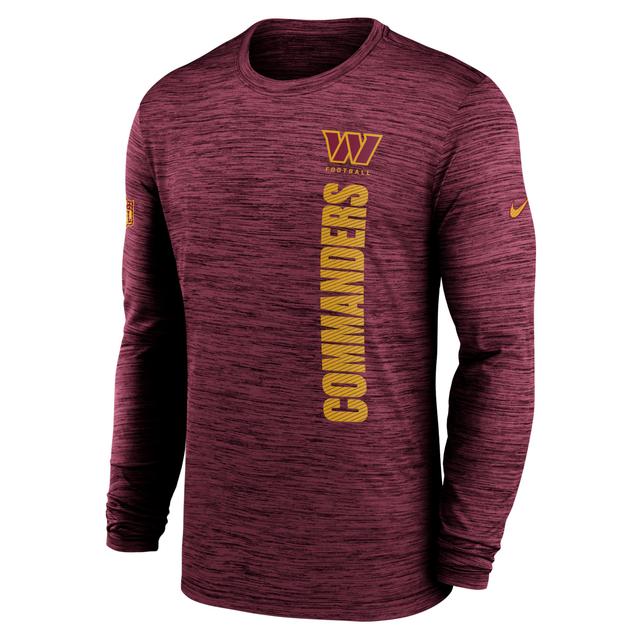 Washington Commanders Sideline Velocity Nike Mens Dri-FIT NFL Long-Sleeve T-Shirt Product Image