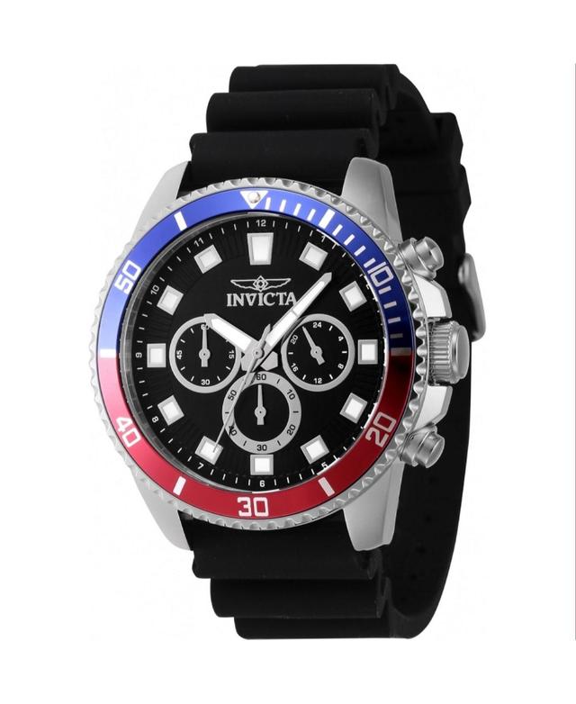 Invicta Mens 46119 Pro Diver Quartz Chronograph Black Dial Watch - Black Product Image