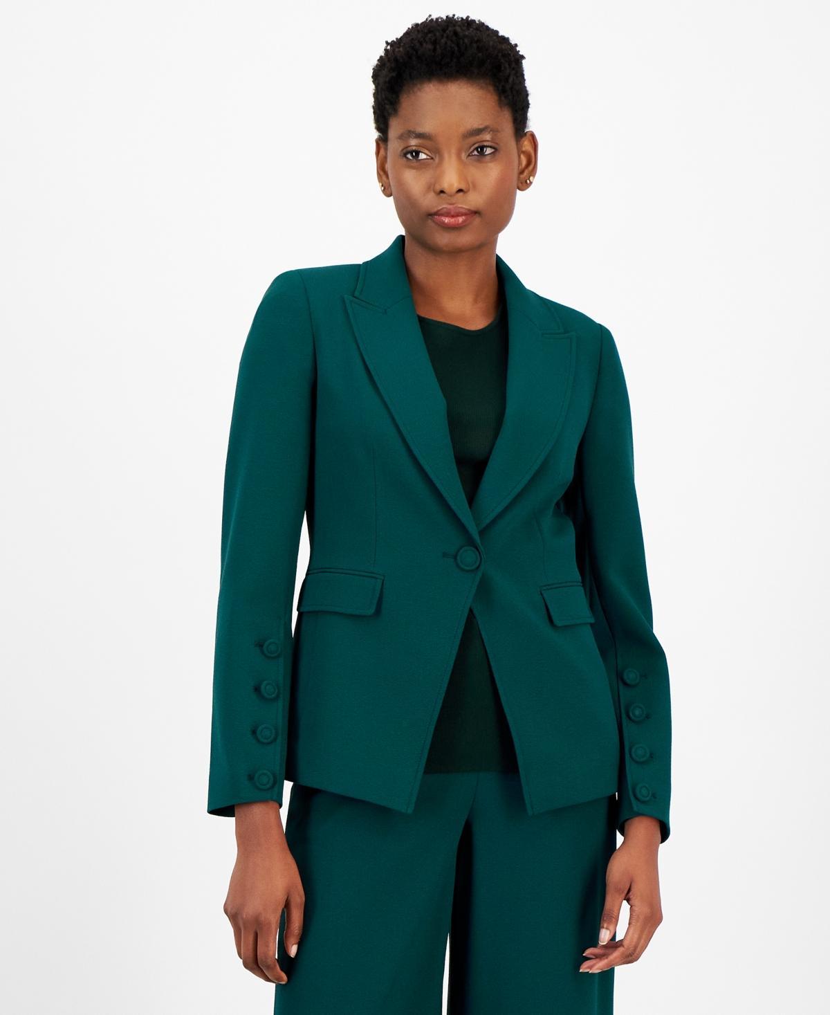 Tahari Asl Womens Single-Button Peak-Lapel Blazer Product Image