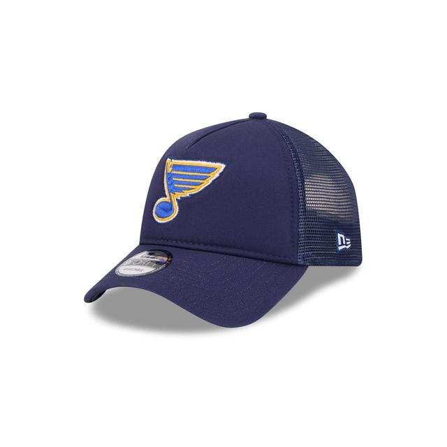 St. Louis Blues 9FORTY A-Frame Trucker Hat Male Product Image