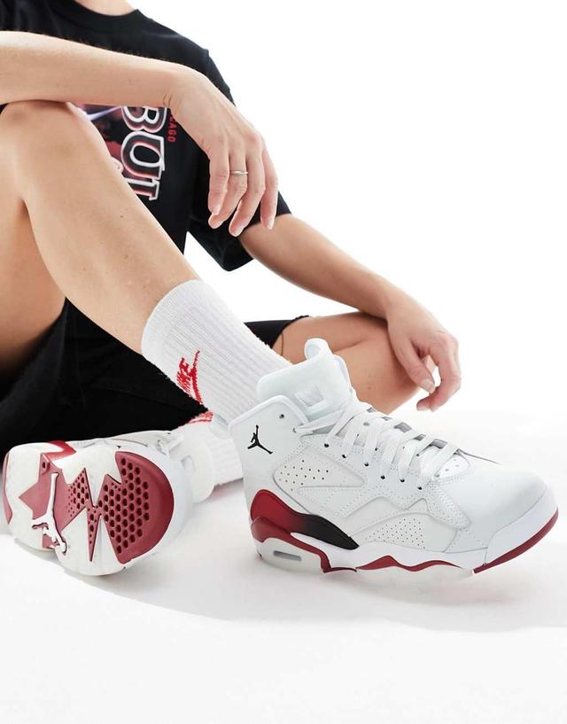 Jordan MVP sneakers in white with red detail  Product Image