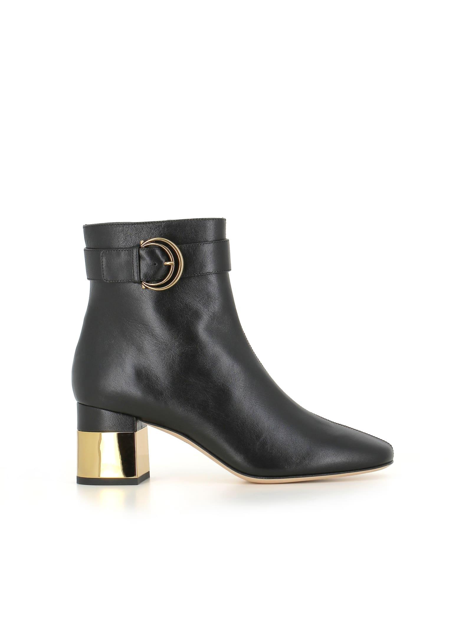 CHLOÉ Alizè Heeled Ankle Boots In Black Product Image