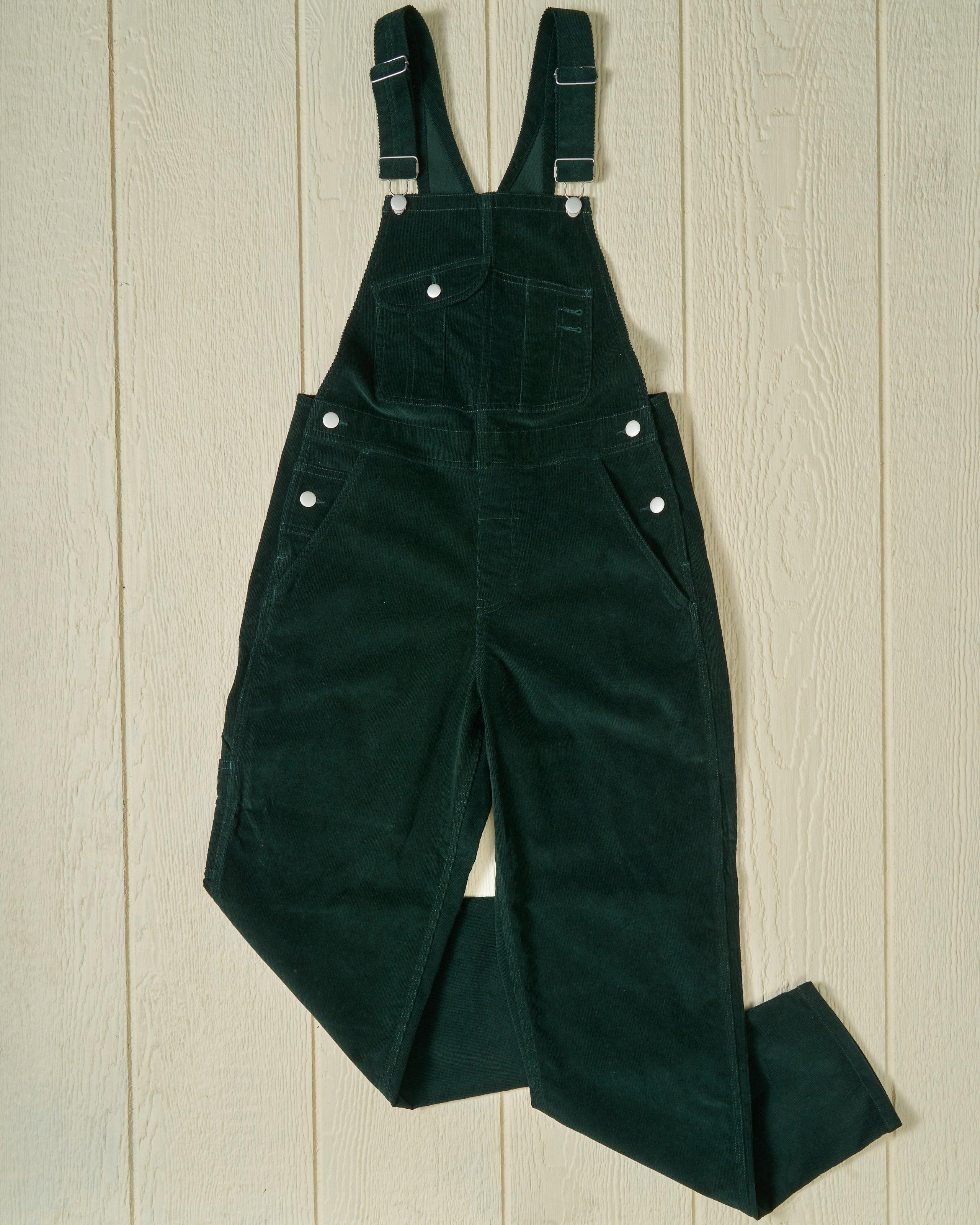 Women's Overalls in Pine Corduroy Product Image