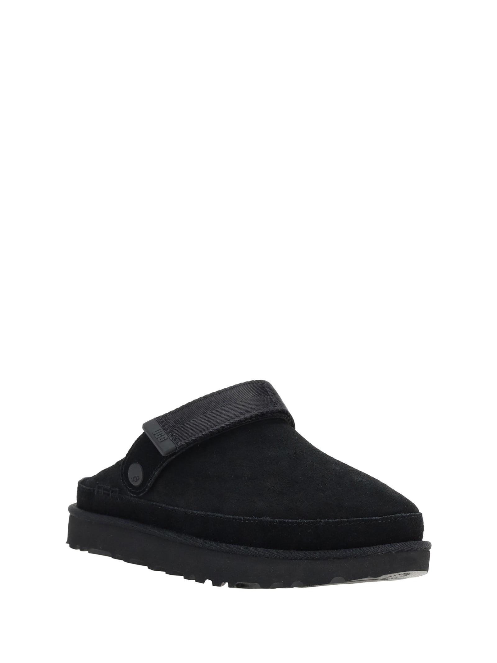 UGG 40mm Goldenstar Suede Clogs In Black Product Image