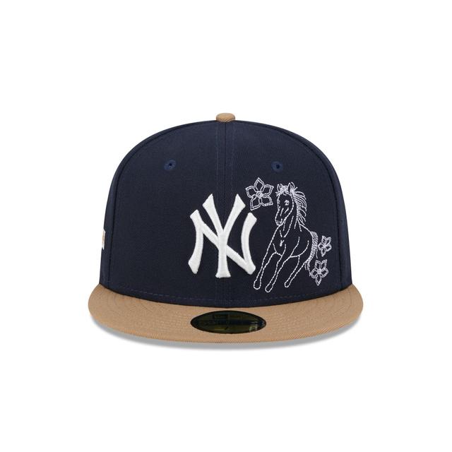 New York Yankees Western Khaki 59FIFTY Fitted Hat Male Product Image