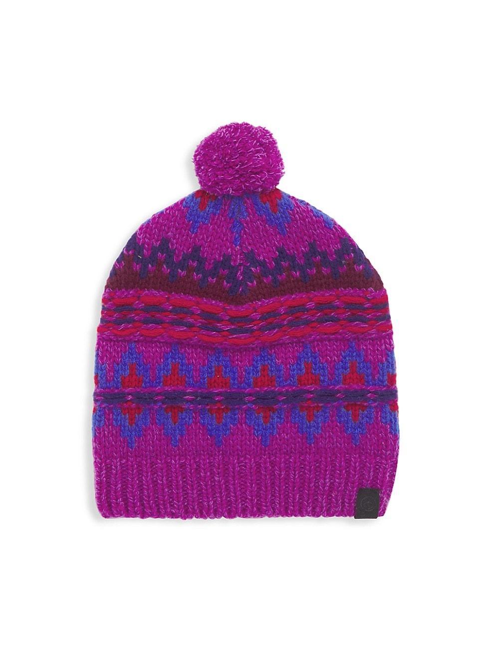 Womens Fair Isle Wool Beanie Product Image