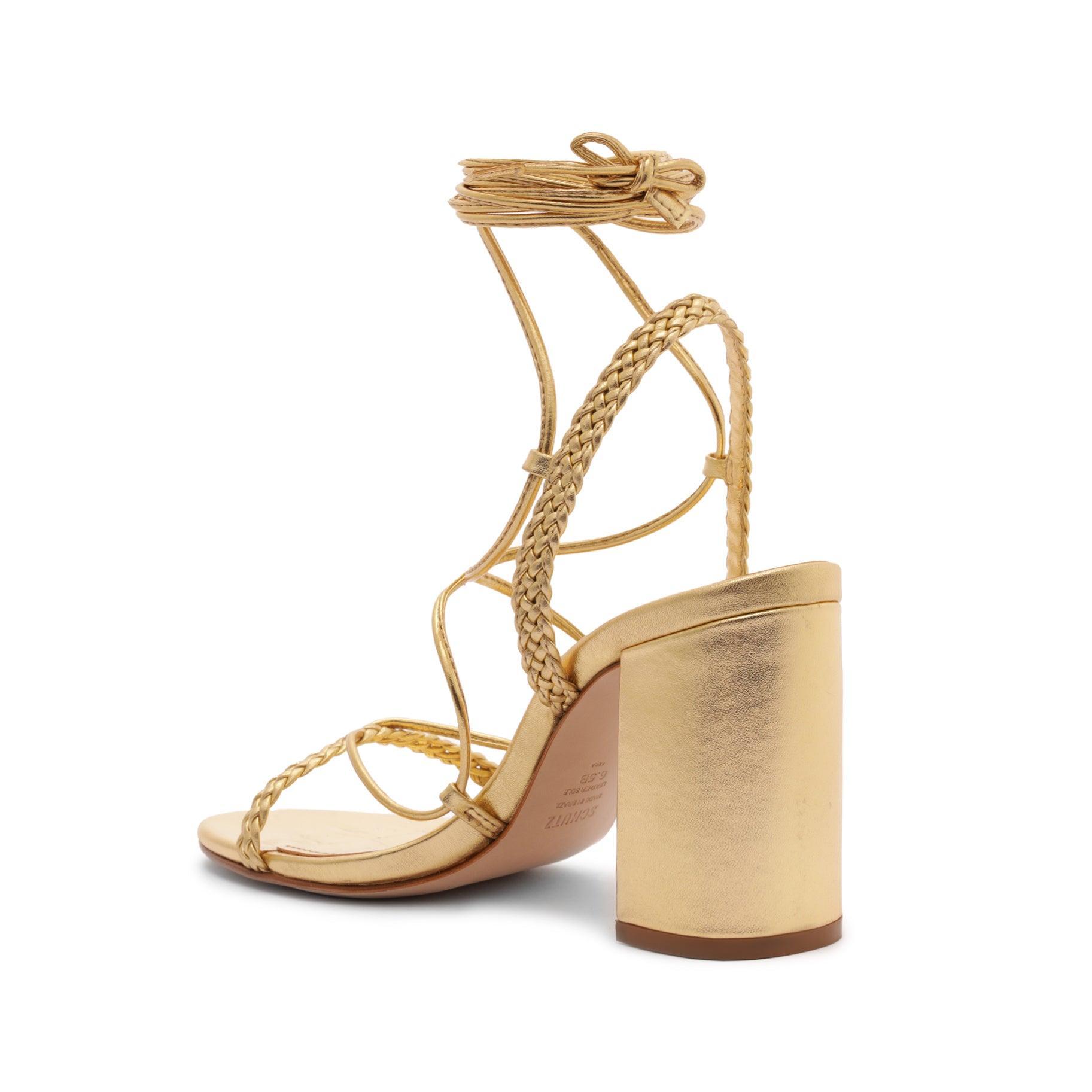 Maxima Block Metallic Nappa Leather Sandal Female Product Image