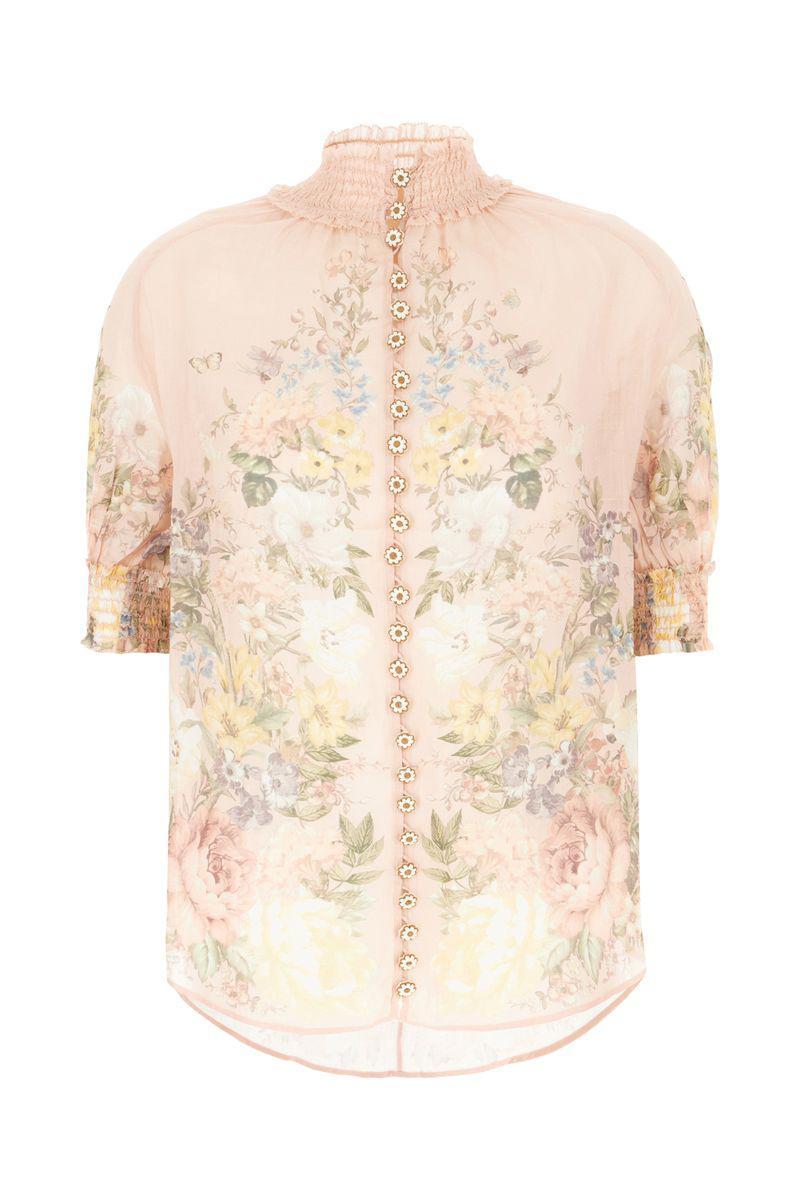 ZIMMERMANN Topwear In Pink Floral Product Image