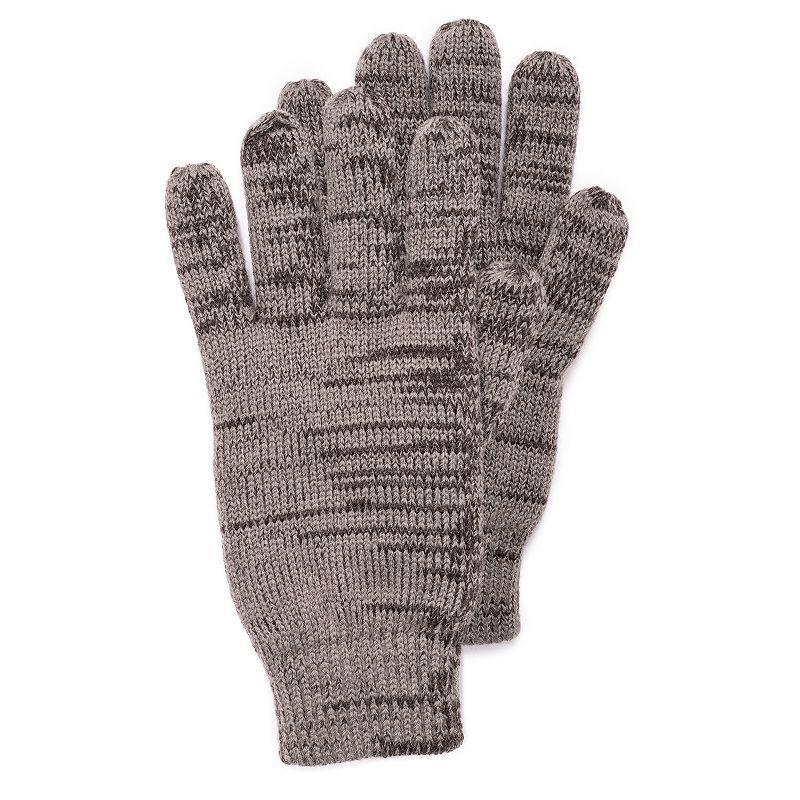 Mens MUK LUKS Marl Gloves, Silver Ebony Marl Product Image