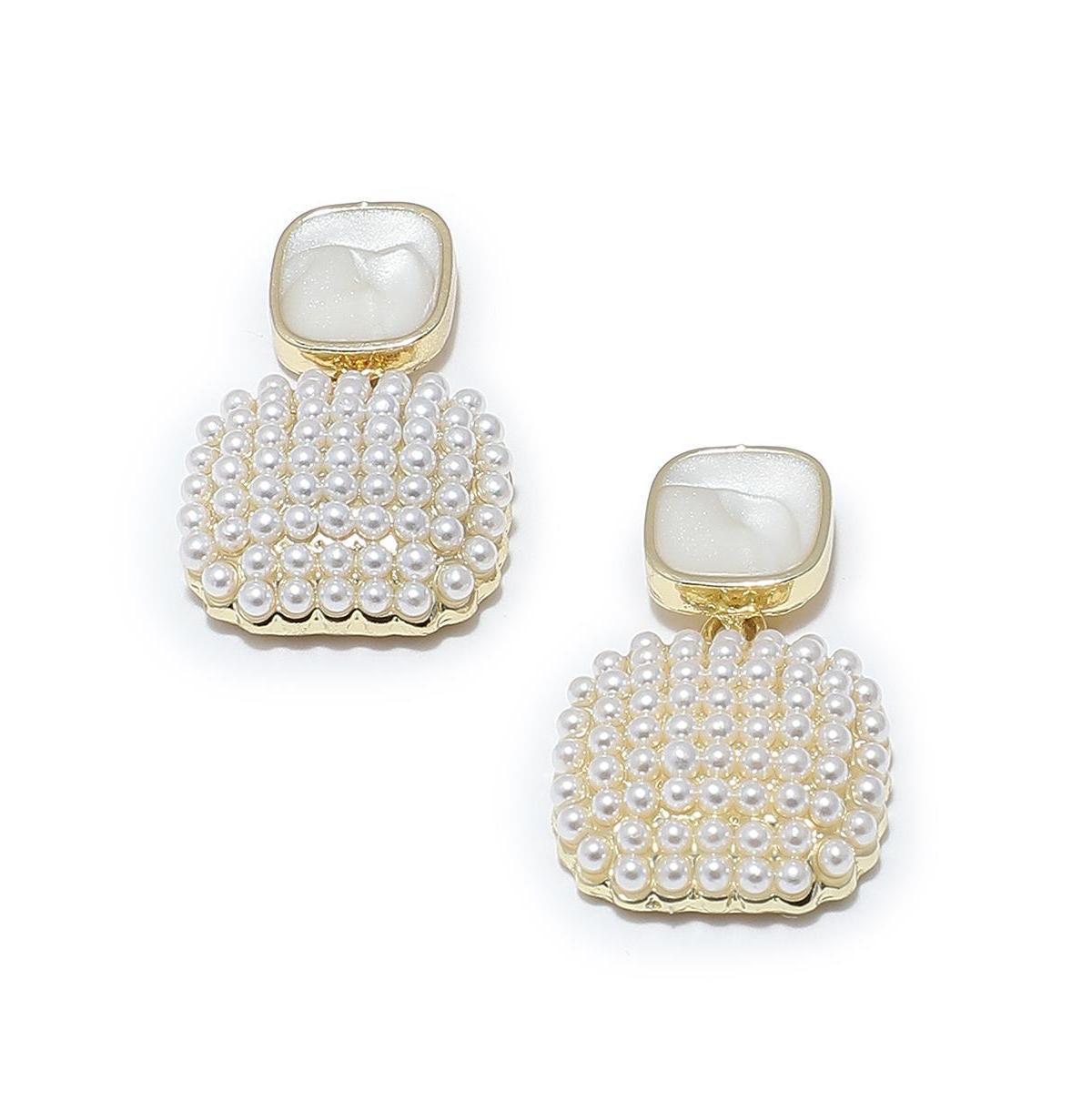 Sohi Womens Embellished Drop Earrings Product Image