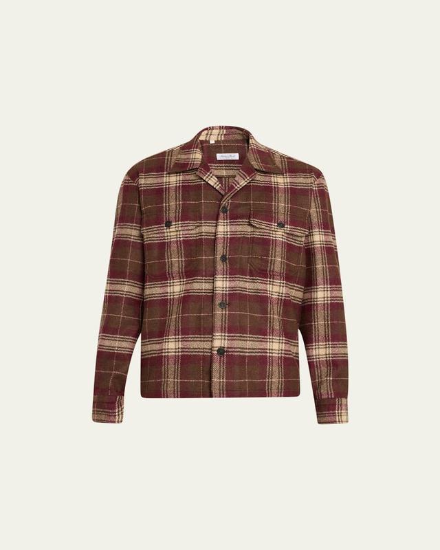 Mens Plaid Shirt Jacket Product Image