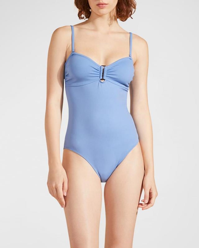 Womens Solid Sculpt One-Piece Swimsuit Product Image