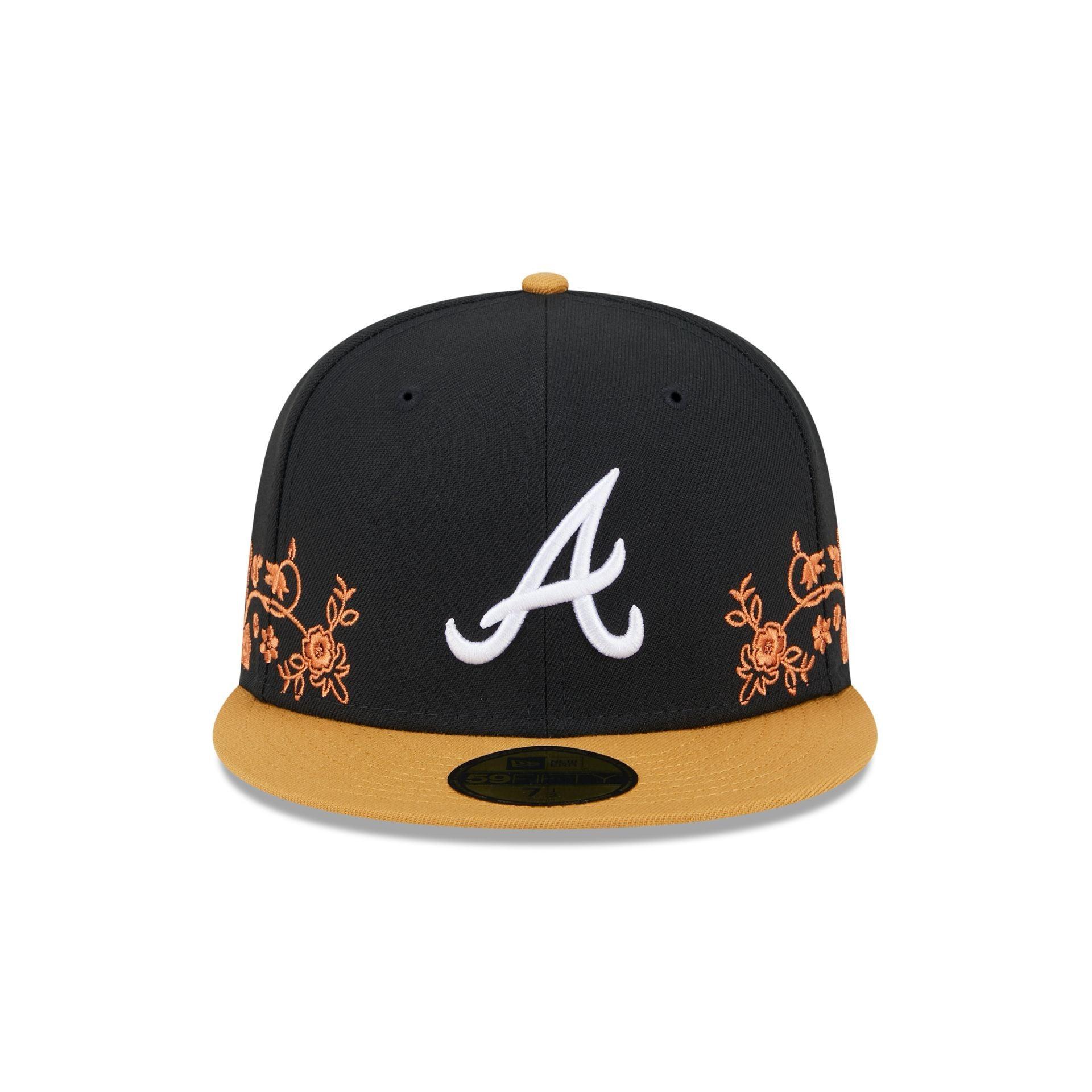 Atlanta Braves Floral Vine 59FIFTY Fitted Hat Male Product Image