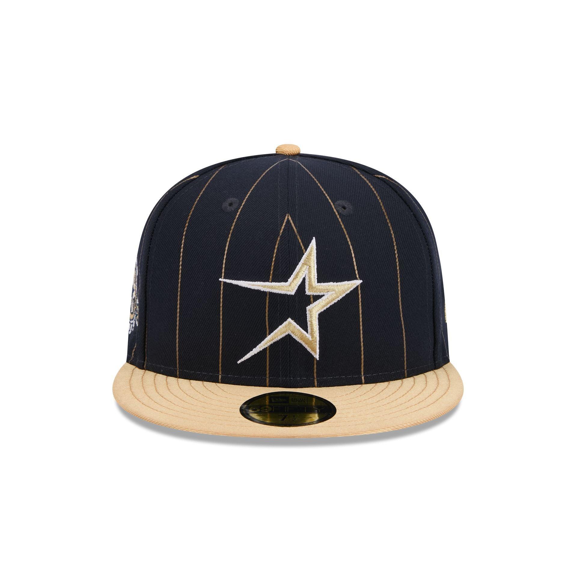 Houston Astros Throwback Pinstripe 59FIFTY Fitted Hat Male Product Image