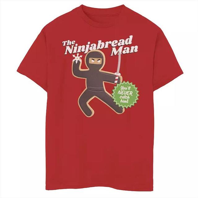 Boys 8-20 The Ninjabread Man Youll Never Catch Him Christmas Graphic Tee, Boys Product Image