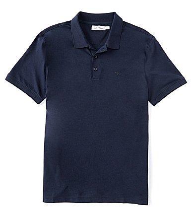 Calvin Klein Short Sleeve Classic Fit Smooth Polo Shirt Product Image