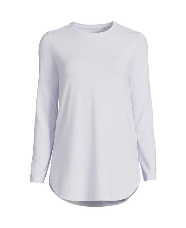 Petite Lands End Moisture-Wicking UPF 50 Long Sleeve Tunic, Womens Product Image