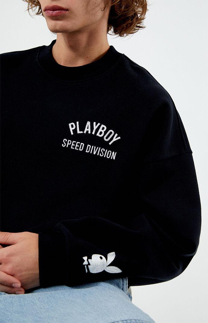 Playboy By PacSun Men's Auto Body Crew Neck Sweatshirt Product Image