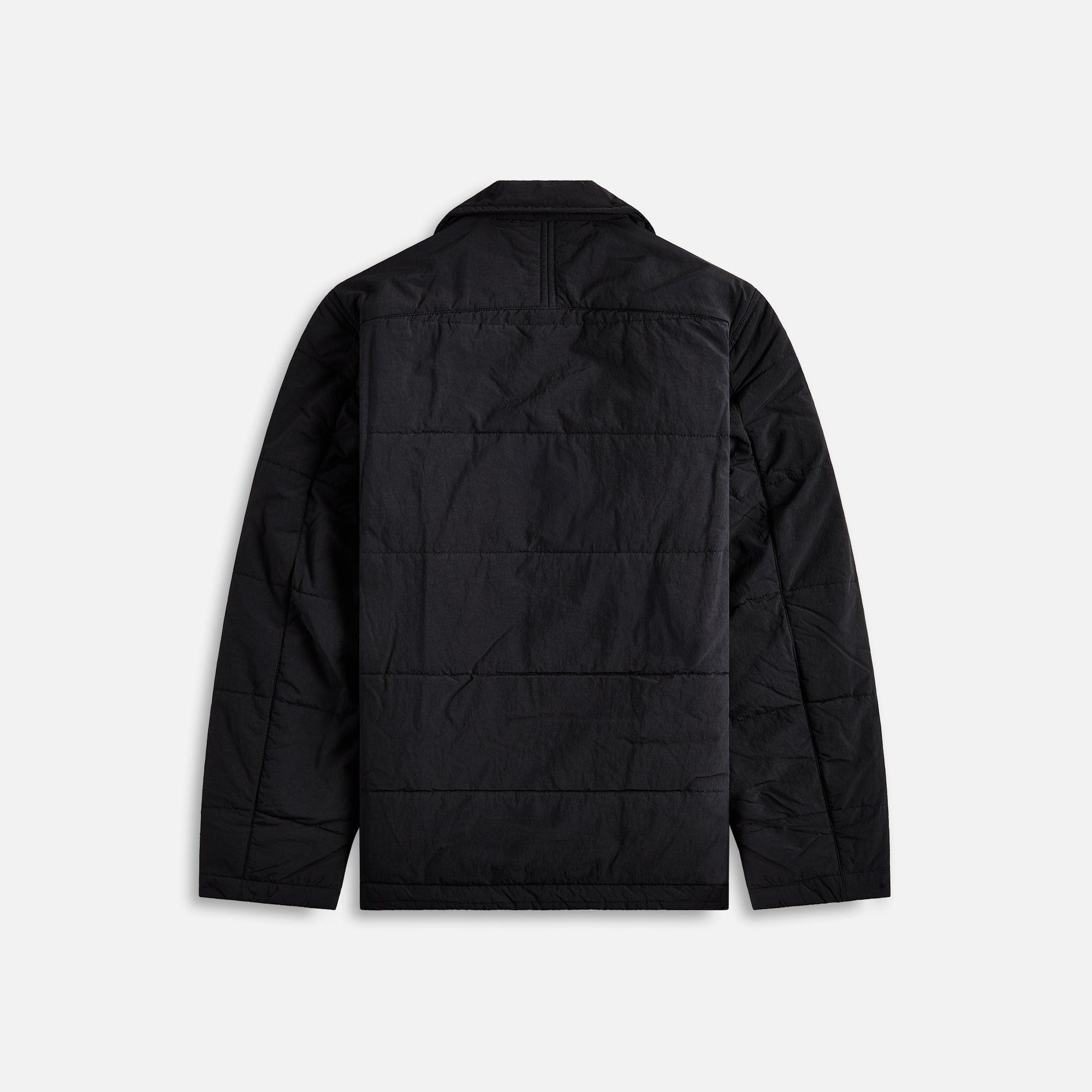 Maharishi Veg Dyed Padded Overshirt - Black Male Product Image