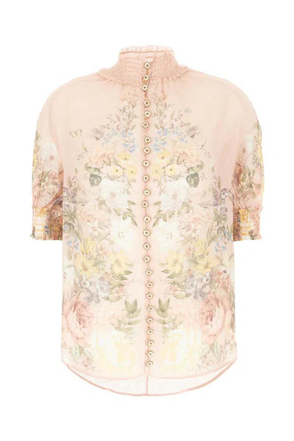 ZIMMERMANN Topwear In Pink Floral Product Image