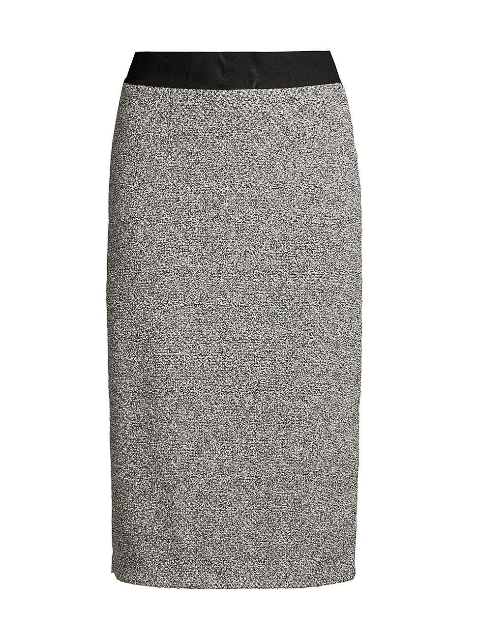 Womens Speckled Knit Pull-On Midi Skirt product image