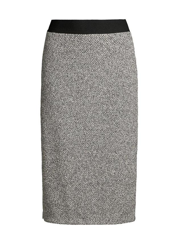 Womens Speckled Knit Pull-On Midi Skirt Product Image