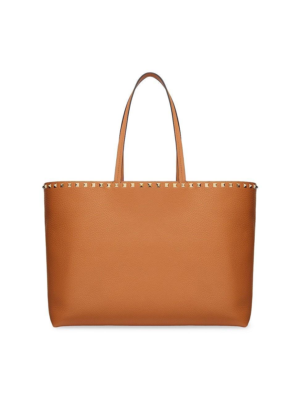 Womens Rockstud Grainy Calfskin Tote Bag Product Image