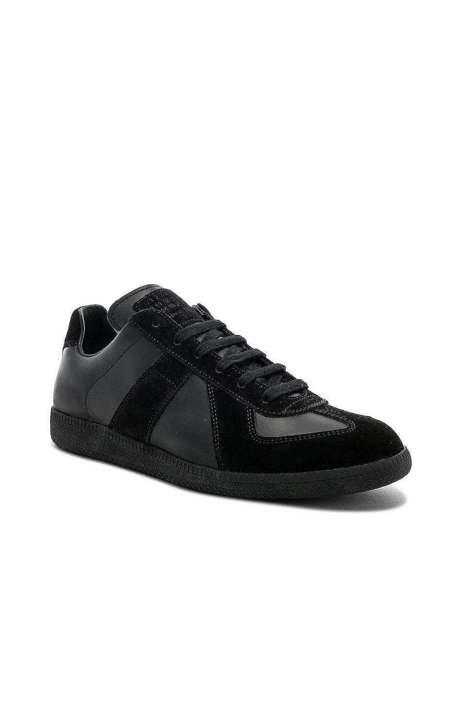 Mens Replica Leather & Suede Low-Top Sneakers Product Image