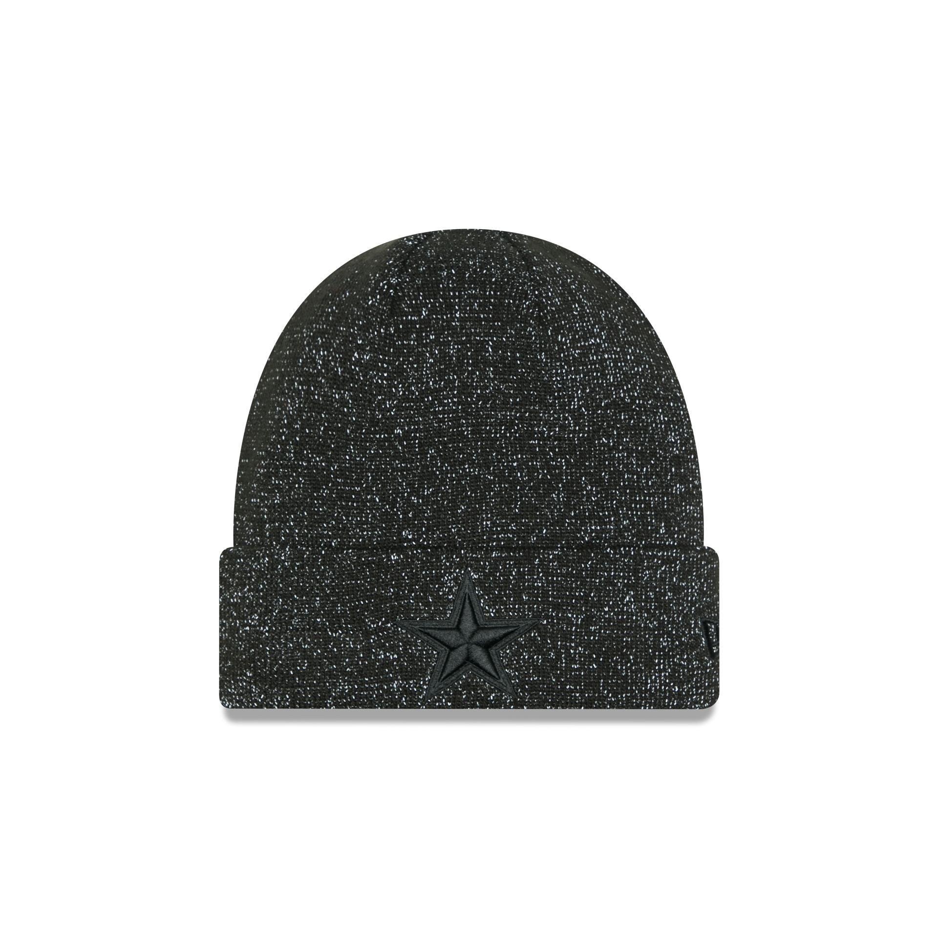 Dallas Cowboys Reflective Black Knit Beanie Male Product Image