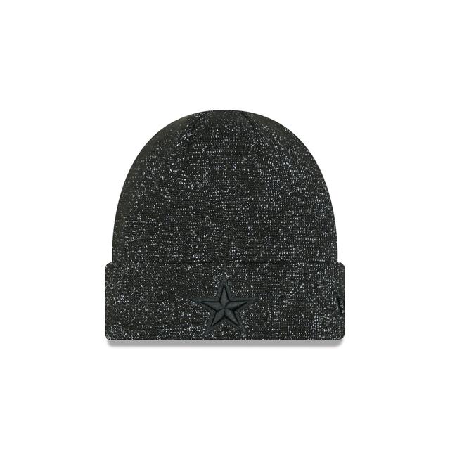 Dallas Cowboys Reflective Black Knit Beanie Male Product Image