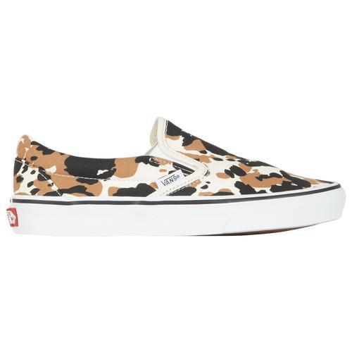 Vans Womens Vans Classic Slip On - Womens Shoes Brown/Black/White Product Image