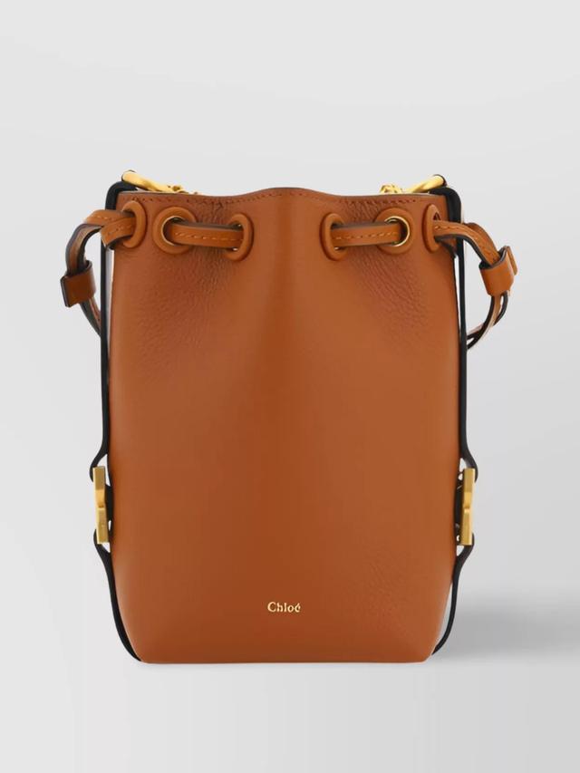 CHLOÉ Small Marcie Shoulder Bag In Blue Product Image