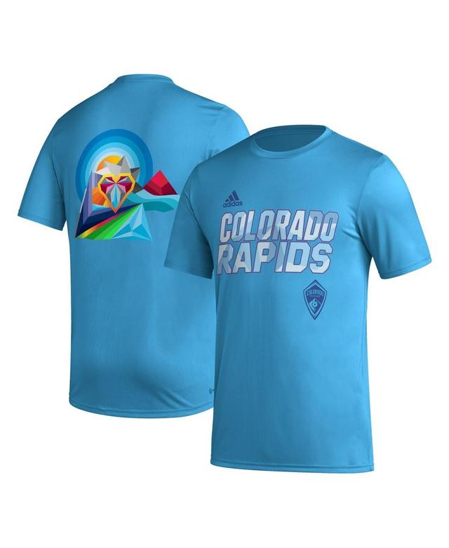 Mens adidas Sky Blue Colorado Rapids Team Jersey Hook AEROREADY T-Shirt Product Image