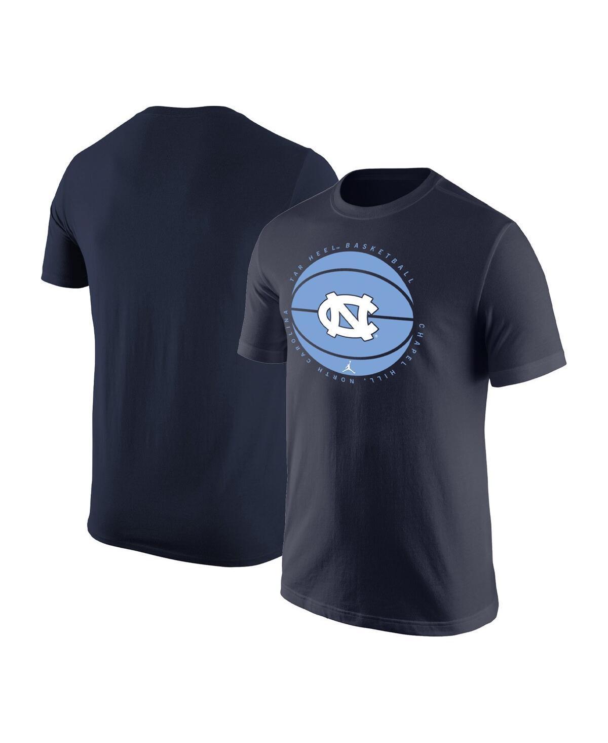 Mens Jordan Navy North Carolina Tar Heels Basketball Logo T-shirt Product Image