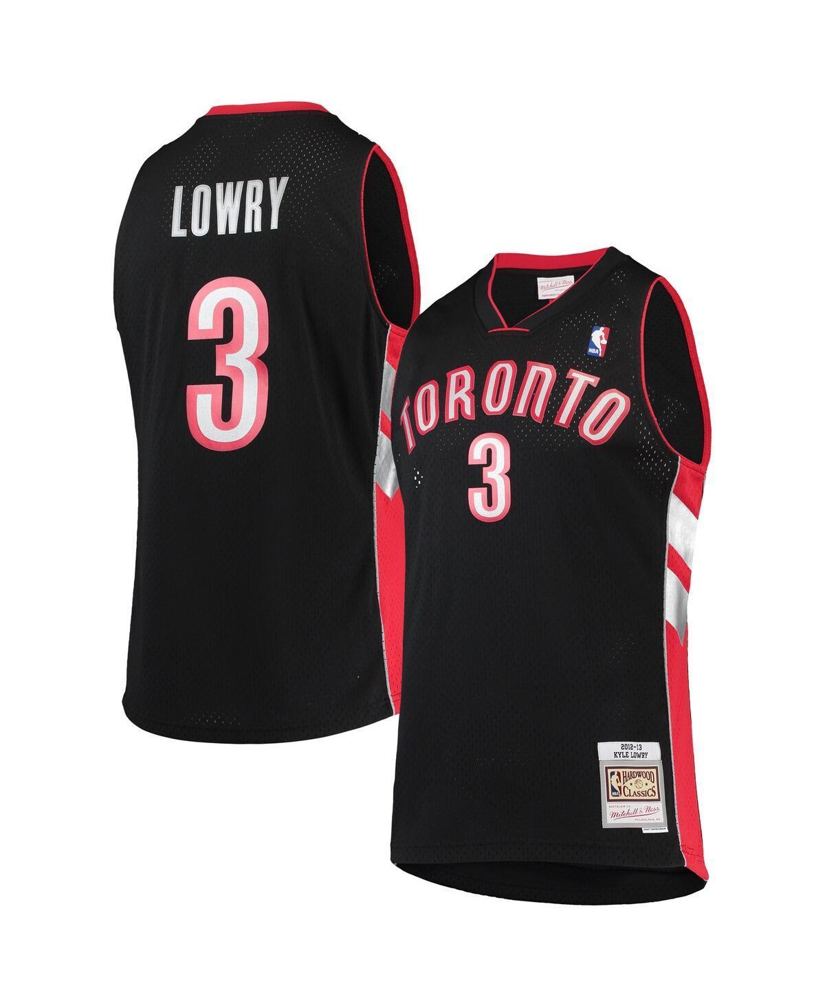 Mens Kyle Lowry Black Toronto Raptors Hardwood Classics Swingman Jersey - Black Product Image