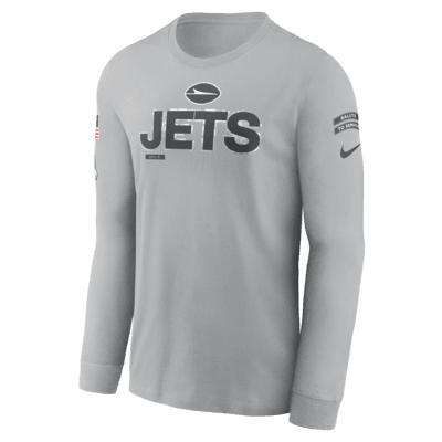 New York Jets Salute to Service Mascot Edge Legend Men's Nike NFL Long-Sleeve T-Shirt Product Image