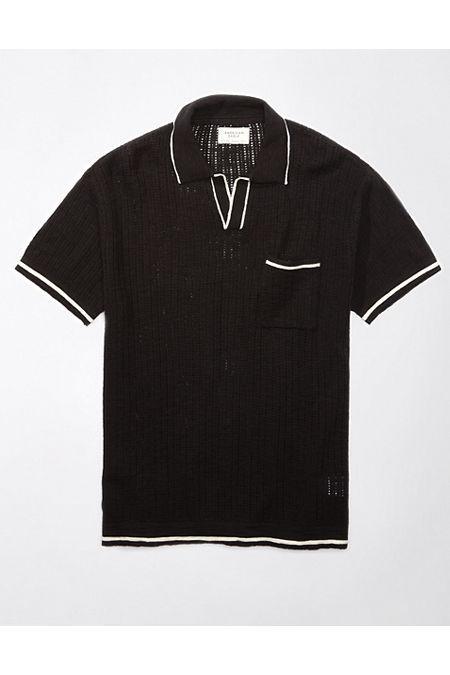 AE Tipped Sweater Polo Shirt Mens Product Image