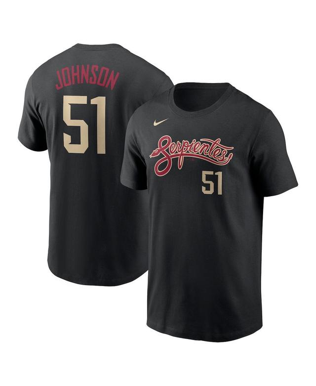 Mens Nike Randy Johnson Black Arizona Diamondbacks City Connect Name and Number T-shirt Product Image